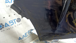 Bare rear bumper Infiniti QX50 19-25 blue, scratches, cracked, missing fragment, broken fasteners