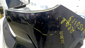 Bare rear bumper Infiniti QX50 19-25 blue, scratches, cracked, missing fragment, broken fasteners