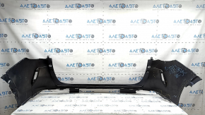 Bare rear bumper Infiniti QX50 19-25 blue, scratches, cracked, missing fragment, broken fasteners