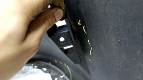 Bare rear bumper Infiniti QX50 19-25 blue, scratches, cracked, missing fragment, broken fasteners
