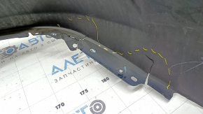 Bare rear bumper Infiniti QX50 19-25 blue, scratches, cracked, missing fragment, broken fasteners