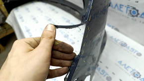 Bare rear bumper Infiniti QX50 19-25 blue, scratches, cracked, missing fragment, broken fasteners