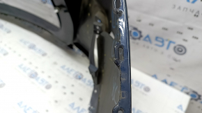 Bare rear bumper Infiniti QX50 19-25 blue, scratches, cracked, missing fragment, broken fasteners