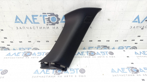 Left rear pillar trim Infiniti QX50 19-25 front, black, with plug, scratches