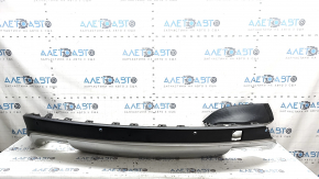 Infiniti QX50 19-25 rear bumper lip for parking sensors, gray texture, worn, cracked, broken