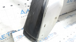 Infiniti QX50 19-25 rear bumper lip for parking sensors, gray texture, worn, cracked, broken