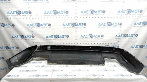 Infiniti QX50 19-25 rear bumper lip for parking sensors, gray texture, worn, cracked, broken
