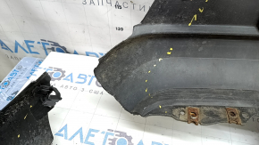 Infiniti QX50 19-25 rear bumper lip for parking sensors, gray texture, worn, cracked, broken