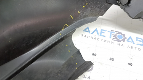 Infiniti QX50 19-25 rear bumper lip for parking sensors, gray texture, worn, cracked, broken