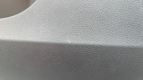 Door trim card front right Infiniti QX50 19-22 black, insert black leather, armrest black leather, gray stitching, molding silver, Bose, scratches
