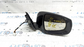 Right side mirror assembly Infiniti QX50 19-22, 16 pins, auto-folding, camera, turn signal. Silver