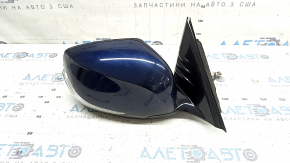 Right side mirror assembly Infiniti QX50 19-22, 16 pins, auto-folding, camera, turn signal. Silver
