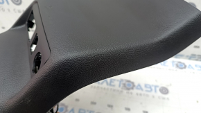 Rear center console trim Infiniti QX50 19-21 black with chrome, with deflector, scratches