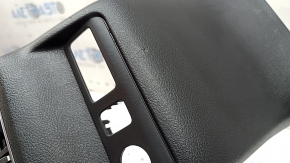Rear center console trim Infiniti QX50 19-21 black with chrome, with deflector, scratches