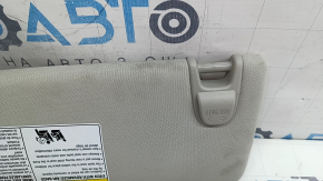 Right visor Infiniti QX50 19-25 gray, without hook, dry cleanable