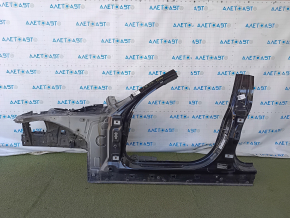 Front left quarter BMW 4 F36 15-20 Gran Coupe, sawn off with central pillar, black