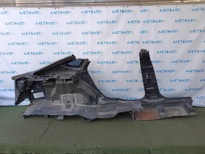 Quarter wing rear left Ford Fusion mk5 13-20 sawed off with central pillar, graphite, butts