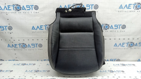 Infiniti QX50 19-21 passenger seat cushion upholstery, black leather with perforation, heated, ventilated