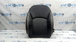 Infiniti QX50 19-21 passenger seat back upholstery, black leather with perforation, heated, ventilated
