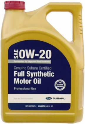 Subaru engine oil 0w-20 SP, 4.73l, synthetic