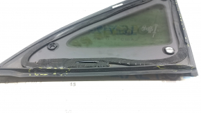 Rear right window, blind glass, Ford Escape MK4 20-26, chrome + matte black, torn seal