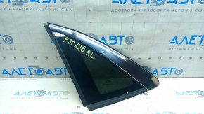 Rear left window, blind glass, Ford Escape MK4 20-26, chrome + matte black, torn seal