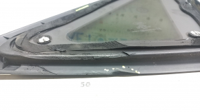 Rear left window, blind glass, Ford Escape MK4 20-26, chrome + matte black, torn seal
