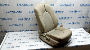 Passenger seat Toyota Camry v70 20-24 with airbag, mechanical, heated, beige fabric, gray insert, gray stitching, dry-cleanable, rust on the frame