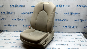 Driver's seat for Toyota Camry v70 20-24 with airbag, electric, heated, beige fabric, gray insert, gray stitching, dry cleanable, scratch, abrasion, rust on the frame
