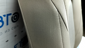 Driver's seat for Toyota Camry v70 20-24 with airbag, electric, heated, beige fabric, gray insert, gray stitching, dry cleanable, scratch, abrasion, rust on the frame
