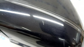 Left side mirror assembly BMW X3 G01 18-22 5 pins, turn signal, auto-dimming, black, scratches