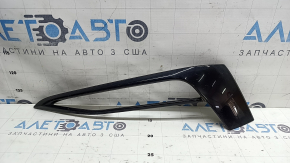 Left fog light frame BMW 5 G30 17-20, gloss black, broken mount, cracked