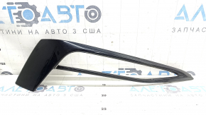 Right fog light frame BMW 5 G30 17-20, gloss black, cracked