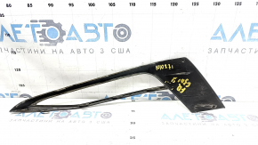 Right fog light frame BMW 5 G30 17-20, gloss black, cracked