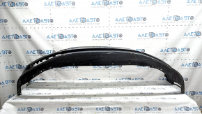 Bare front bumper BMW 5 G30 17-20 for parking sensors and PMA, without towing hook plug, graphite, scratches