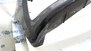 Bare front bumper BMW 5 G30 17-20 for parking sensors and PMA, without towing hook plug, graphite, scratches
