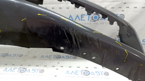 Bare front bumper BMW 5 G30 17-20 for parking sensors and PMA, without towing hook plug, graphite, scratches