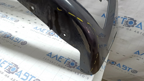 Bare front bumper BMW 5 G30 17-20 for parking sensors and PMA, without towing hook plug, graphite, scratches
