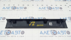 Inner door sill trim, front left, BMW 5 G30 17-23, black, scratches, needs cleaning