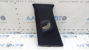 Center pillar trim, upper belt, left, BMW 5 G30 17-23, black, scratches