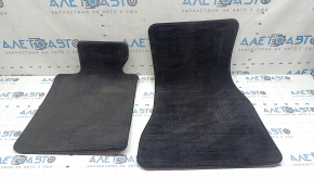 Set of floor mats, fabric, BMW 5 G30 17-23, black, for cleaning