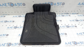 Rubber interior mat front left BMW 5 G30 17-23 black