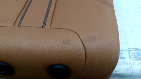 Right rear seat backrest BMW 5 G30 17-23 Dakota leather, light brown lcro cognac, Sport line, dry cleanable