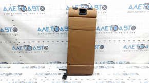 Rear seat backrest center BMW 5 G30 17-23 Dakota leather, light brown lcro cognac, Sport line, with armrest