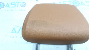 Headrest 2nd row central BMW 5 G30 17-23 Dakota leather, light brown lcri cognac, dry cleanable