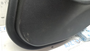 Door trim, rear right card, BMW 5 G30 17-22, brown leather, armrest and insert, brown leather, glossy wood molding, with backlight, with handle and buttons, scratches