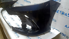 Front bare bumper Toyota Camry v70 21-24 LE/XLE without parking sensors, blue 221, worn, bumps, scratches, sand