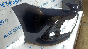 Front bare bumper Toyota Camry v70 21-24 LE/XLE without parking sensors, blue 221, worn, bumps, scratches, sand