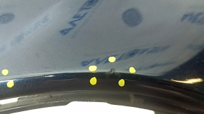 Front bare bumper Toyota Camry v70 21-24 LE/XLE without parking sensors, blue 221, worn, bumps, scratches, sand