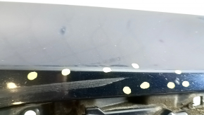 Front bare bumper Toyota Camry v70 21-24 LE/XLE without parking sensors, blue 221, worn, bumps, scratches, sand